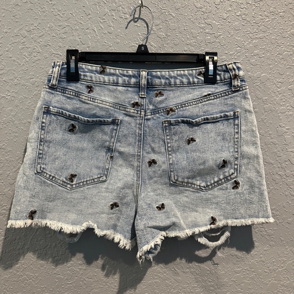 RSQ Butterfly Jeans Shorts - Picture 2 of 5